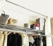 画像9: 突っ張り ツッパリ クローゼット ハンガーラック スーパーワイド【奥行53cm】【幅260〜340cm】【高さ207〜265cm】 / 収納 ラック 棚 クローゼット収納ラック 収納棚 ハンガーラック 収納ケース ワードローブ  吊り下げ収納 大容量 木製 オープンラック スリムラック 北欧 押入れ 引き出し 押入れ (9)