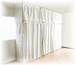 画像12: 突っ張り ツッパリ クローゼット ハンガーラック スーパーワイド【奥行53cm】【幅260〜340cm】【高さ207〜265cm】 / 収納 ラック 棚 クローゼット収納ラック 収納棚 ハンガーラック 収納ケース ワードローブ  吊り下げ収納 大容量 木製 オープンラック スリムラック 北欧 押入れ 引き出し 押入れ (12)